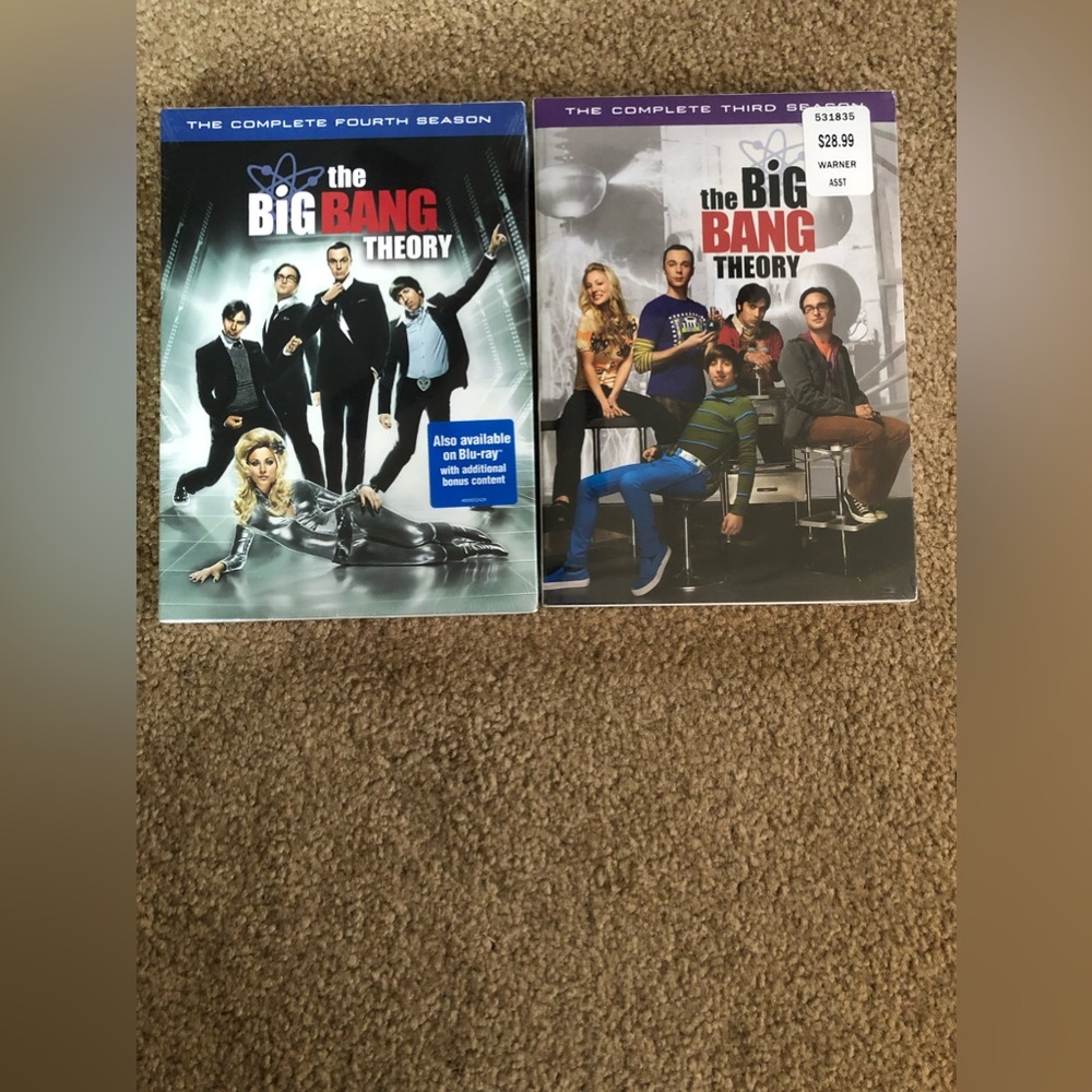 Big Bang Theory Season 3 & 4 DVDs